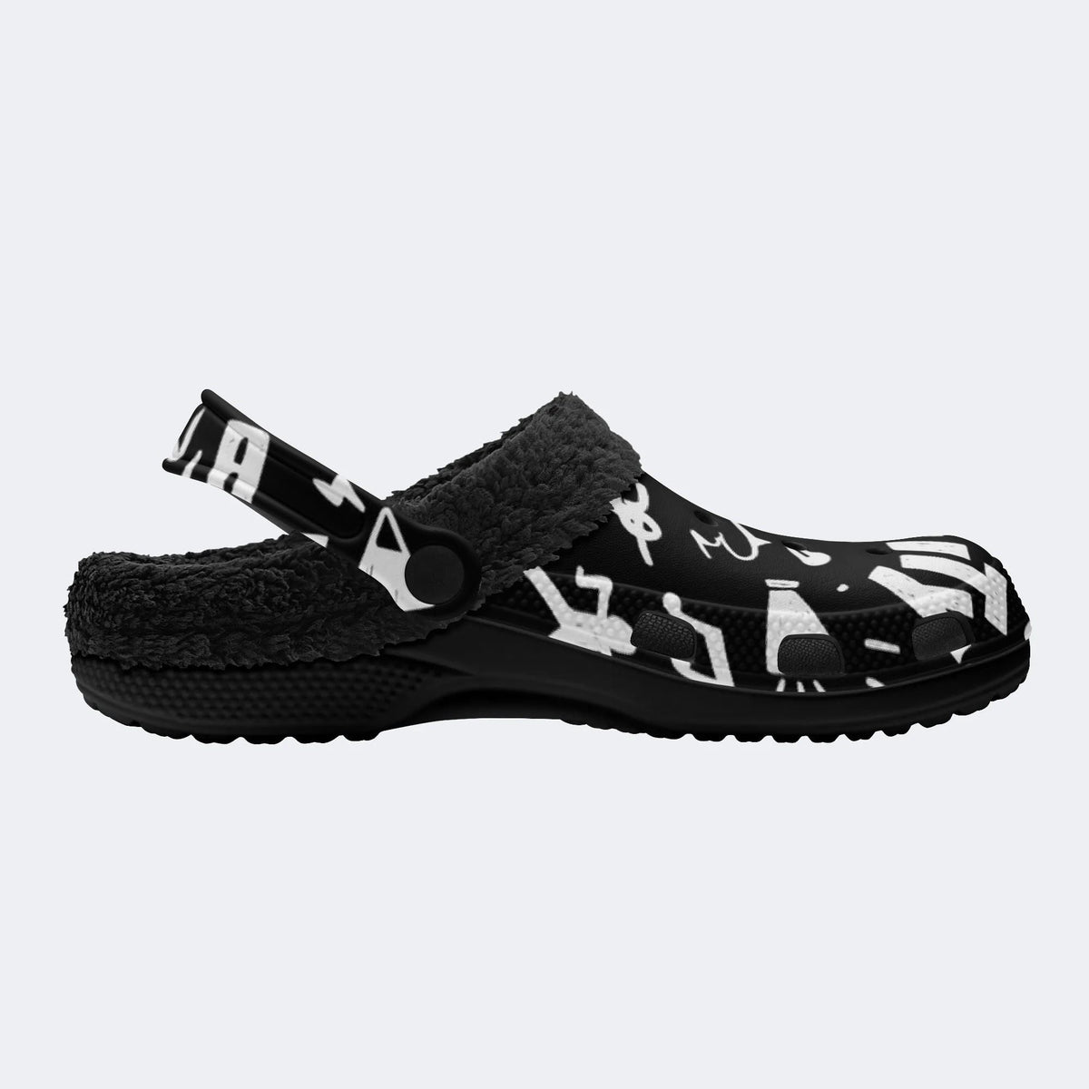 Street Graffiti - Fur Lined Slippers/Sandals