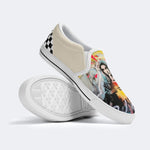 Unisex Catholicism Graffiti Art Print - Slip On Shoes