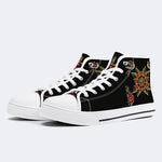 Eyes&Flower Art Print - High Top Canvas