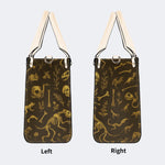 Death Moth And Animal Skeleton - Leather Handbag