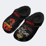 Unisex Retro PET SEMATARY Print - Fur Lined Slippers/Sandals