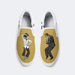 Pulp Frankenstein Halloween Print - Slip On Shoes