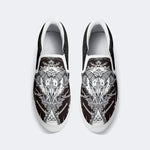 Unisex Horror Goat Skull Print - Slip On Shoes