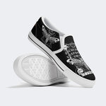 Surreal Death Moth Print - Slip On Shoes