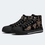 Old School Tiger Print - High Top Canvas