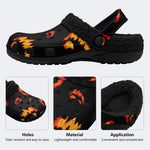 Fiery Jack Lantern - Fur Lined Slippers/Sandals