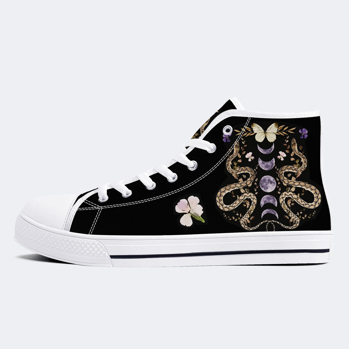 Classic Python Print - High Top Canvas
