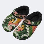 Boho Surf Wave - Fur Lined Slippers/Sandals