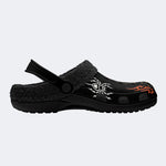 Skull Spider Print - Fur Lined Slippers/Sandals