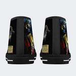 Horror Movie Vintage Graphic - High Top Canvas