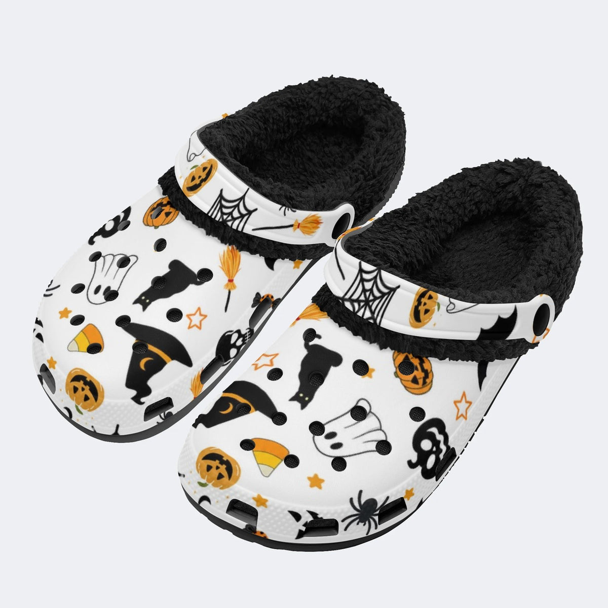 Spider Witch Pattern - Fur Lined Slippers/Sandals