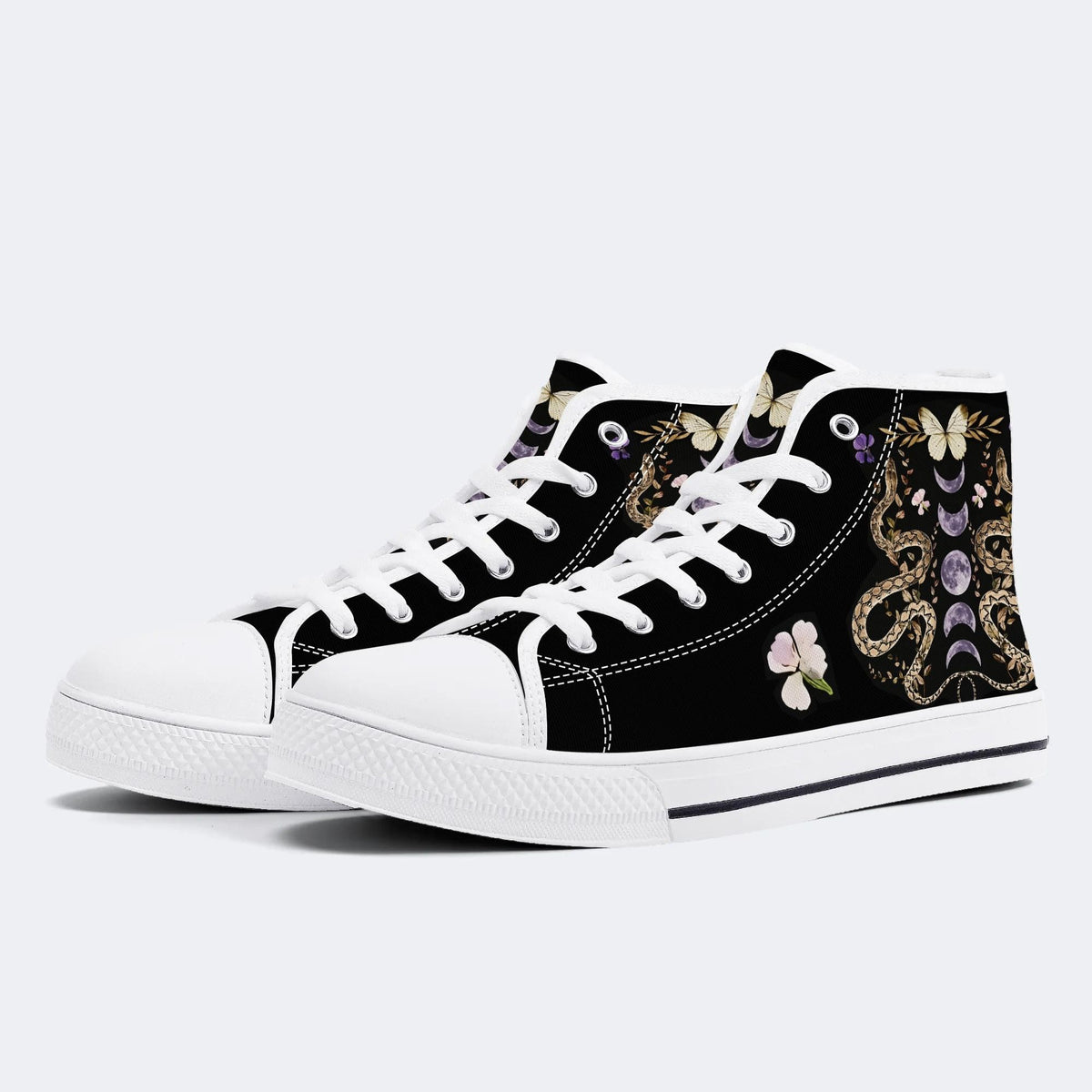 Classic Python Print - High Top Canvas