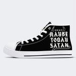 Unisex Maybe Today Satan Print - High Top Canvas