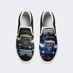 Vintage Graphic Print - Slip On Shoes