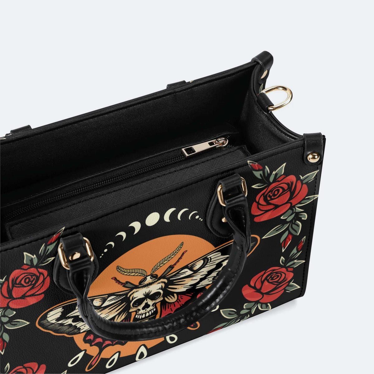 Rose Death Moth Art Print - Handbag