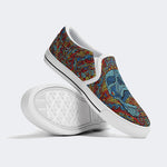 Unisex Skull Graffiti Art Print - Slip On Shoes