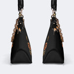 Trust No One Snake Print - Leather Crossbody Bag