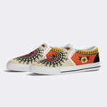 Retro Black Panther Head Print - Slip On Shoes
