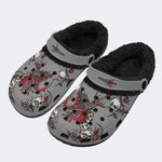 Horror Sword Snake Print - Fur Lined Slippers/Sandals