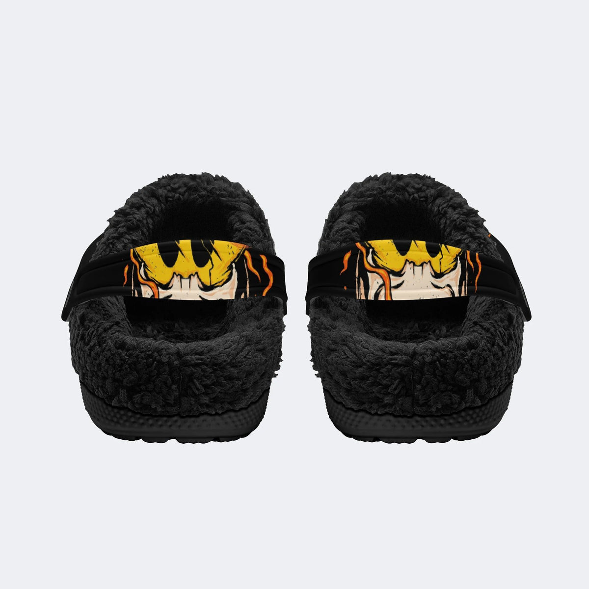 Fiery Smile Skull - Fur Lined Slippers/Sandals