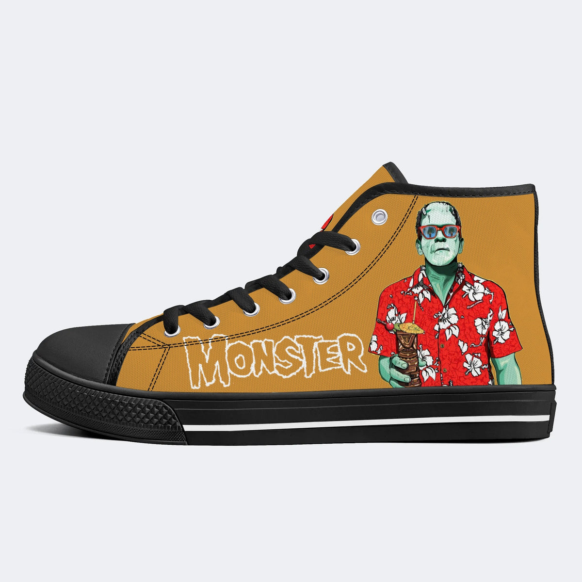 Unisex Monster Print - High Top aus Canvas