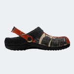 Retro Ink Tiger Cloud - Fur Lined Slippers/Sandals