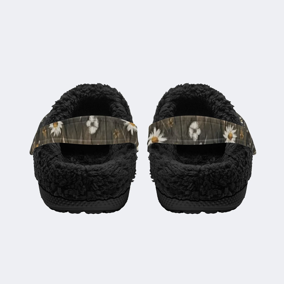 Gothic Ghost Daisy - Fur Lined Slippers/Sandals