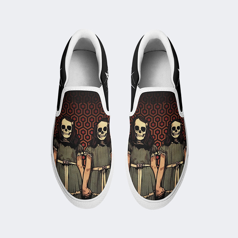 Unisex Horror Print - Slip On Shoes