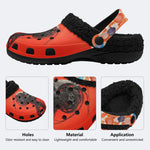 Unisex Robot Print - Fur Lined Slippers/Sandals