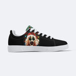 Horror Santa Claus Ghostface Print - Skateboard Sneakers