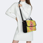 Pink Rattlesnake - Leather Satchel Bag