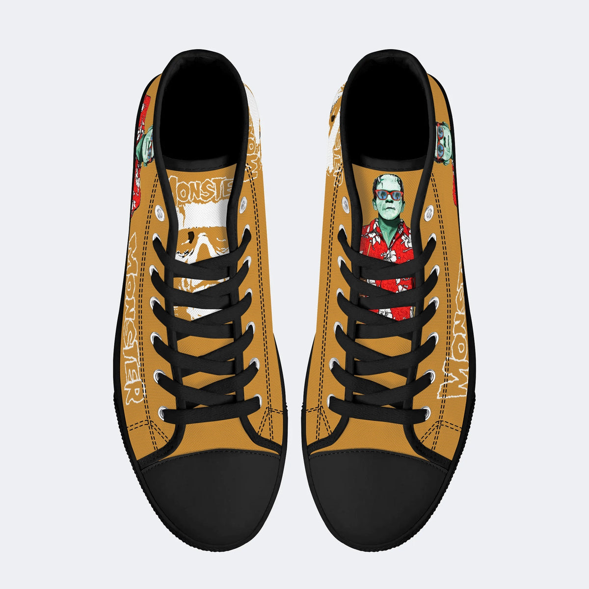 Unisex Monster Print - High Top aus Canvas