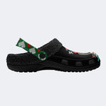 Jokers Graphic Print- Fur Lined Slippers