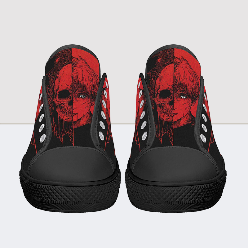 I'm the Red Skull Low Top Canvas Shoes