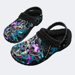 Tech Skull Art - Fur Lined Slippers/Sandals