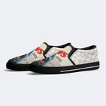 Jaws Retro Poster Unisex Classic Print - Slip On Shoes