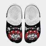 Magic Winged Skull - Fur Lined Slippers/Sandals