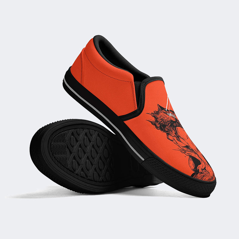 Halloween Werewolf Art Print - Slip On Shoes