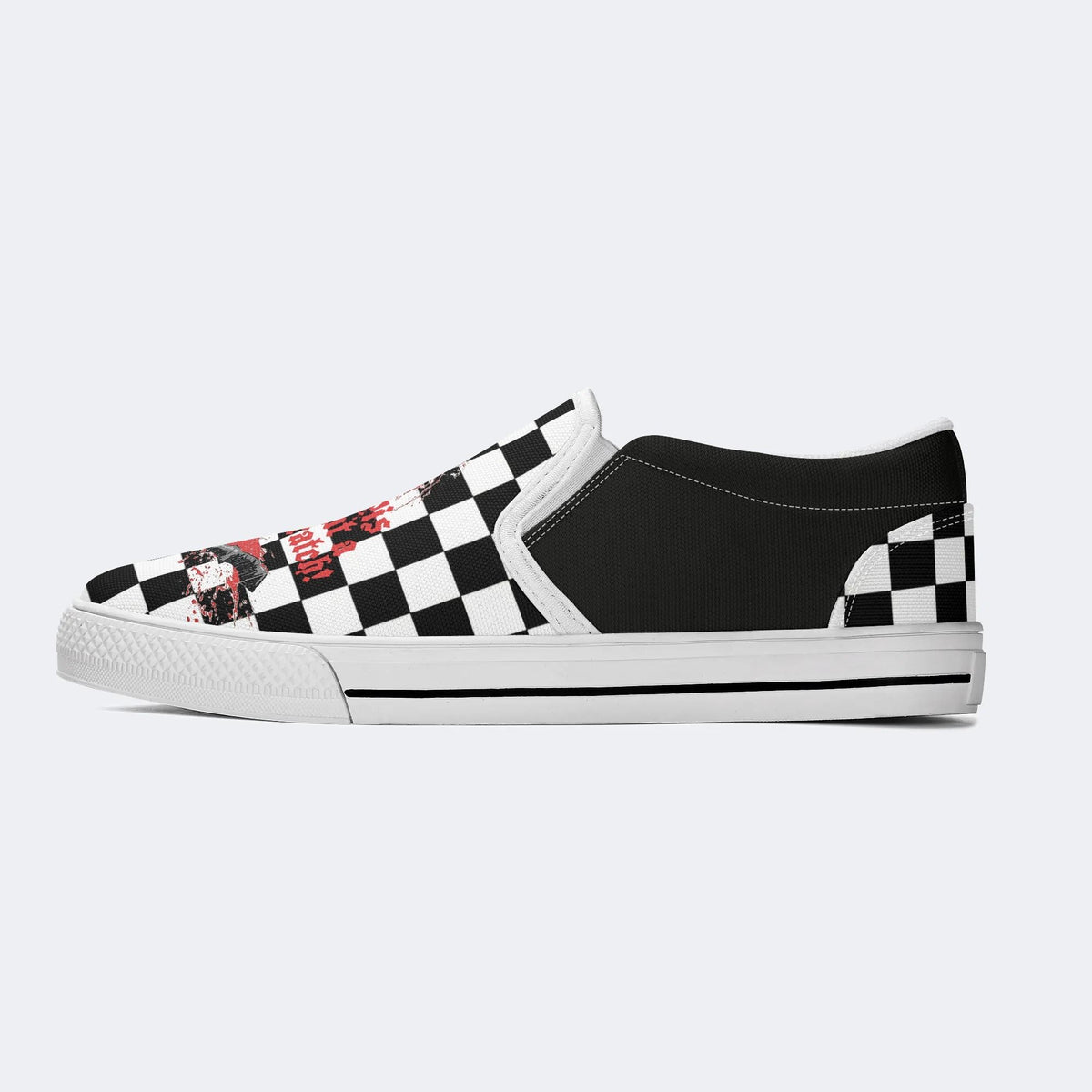 Unisex Tis But A Scratch Print - Slip On Shoes