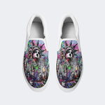 Unisex Statue of Liberty Graffiti Art Print - Slip On Shoes