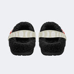 Anatomy Of Love Print- Fur Lined Slippers/Sandals