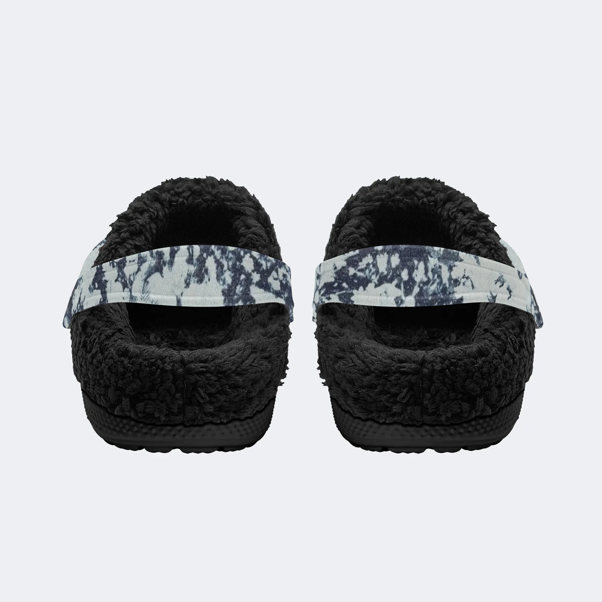 Unisex Ink Print - Fur Lined Slippers/Sandals