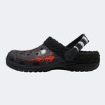 Unisex Warrior Print - Fur Lined Slippers/Sandals