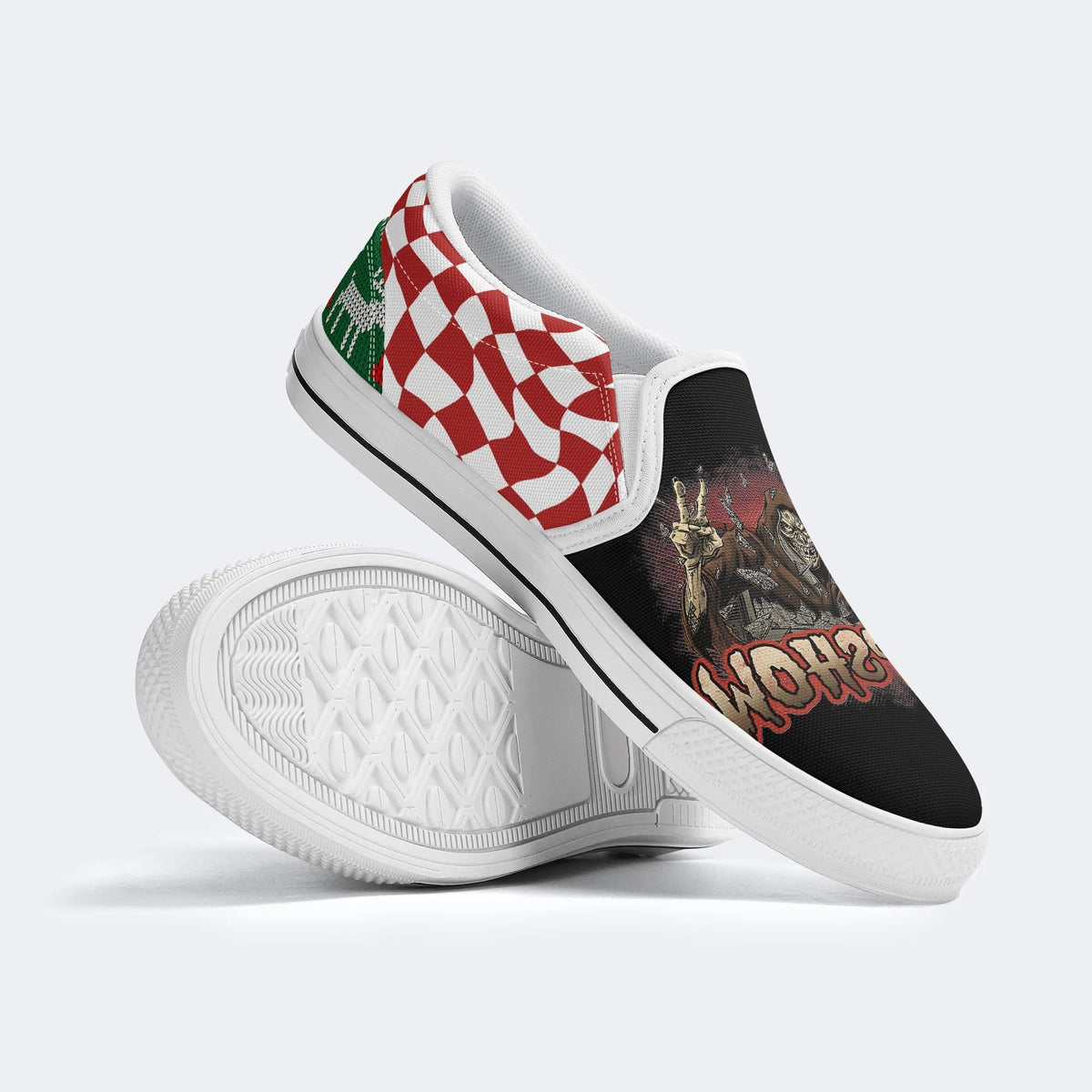 Unisex Horror Movie Print - Slip On Shoes