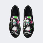 Mona Lisa Graffiti Kunstdruck - Slipper 