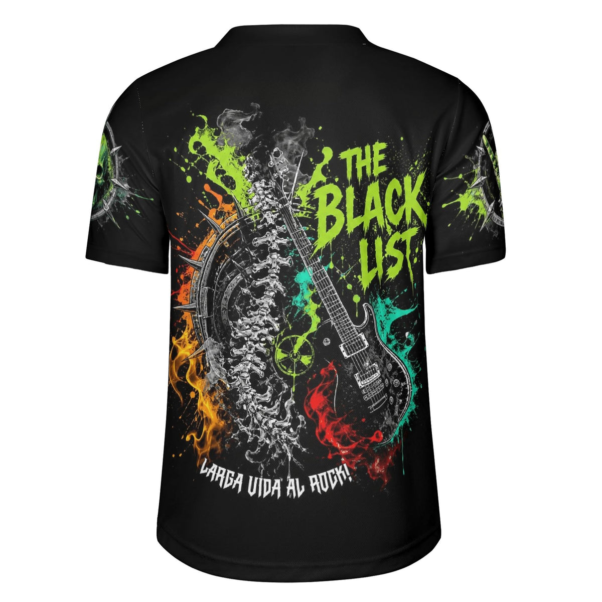 Rock Guitar Skull - Men's All Over Printing Rugby Jersey