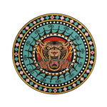 Vintage Tiger And Sword Print - Floor Mat