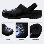 Horror Print - Fur Lined Slippers/Sandals