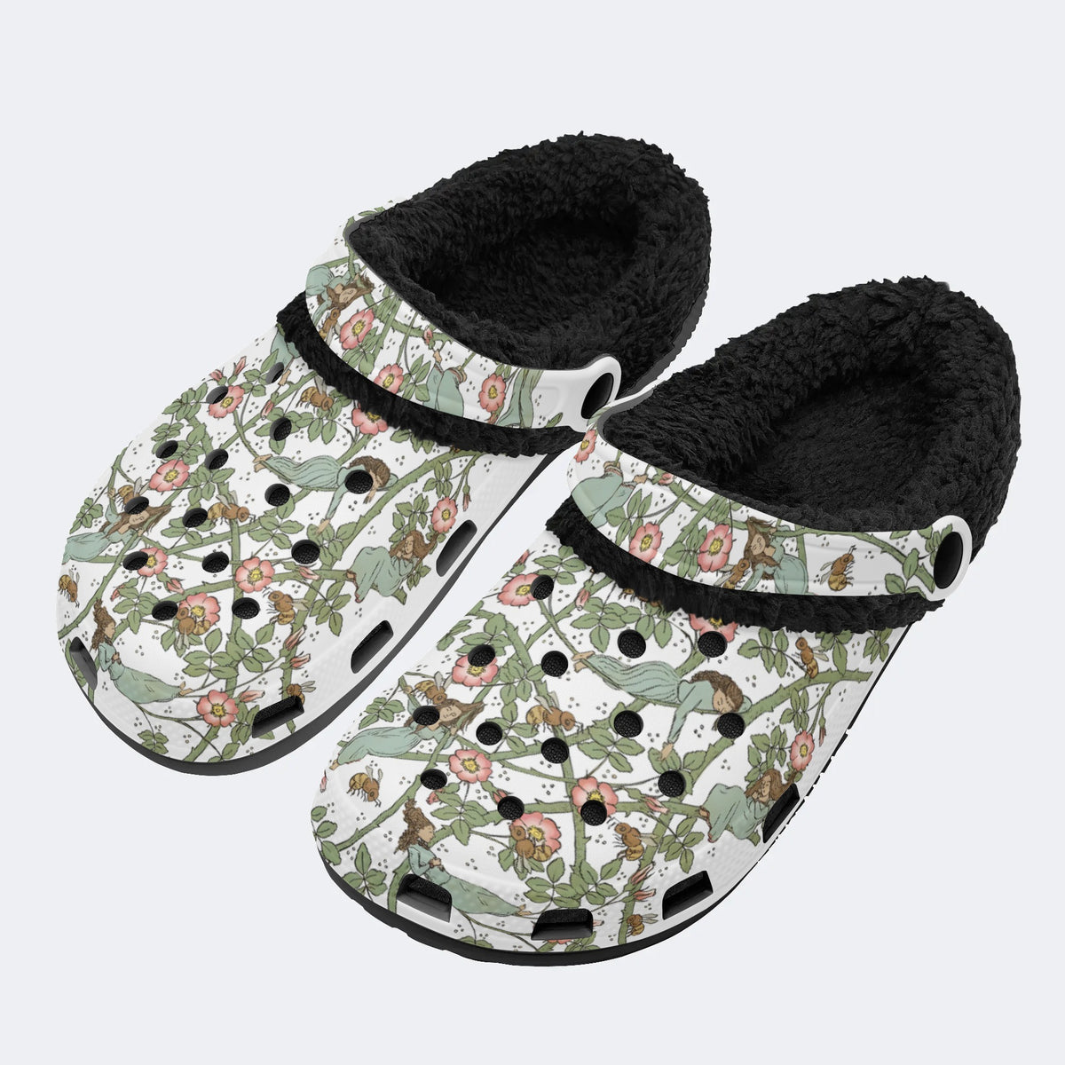 Sleeping Beauty - Fur Lined Slippers/Sandals