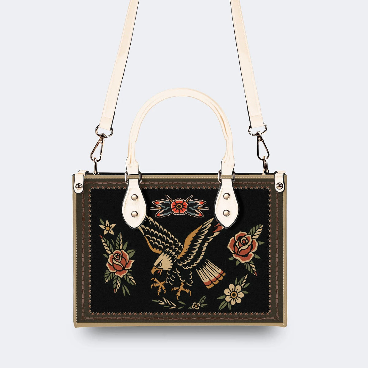 Eagle Spreads Wings - Leather Handbag
